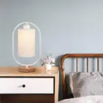 Fabric Lampshade Side Lamp Vintage Chic