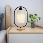 Fabric Lampshade Side Lamp Vintage Chic