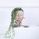 Face Flower Hair Planter Pot