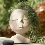 Face Flower Hair Planter Pot