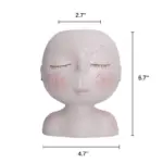 Face Flower Hair Planter Pot