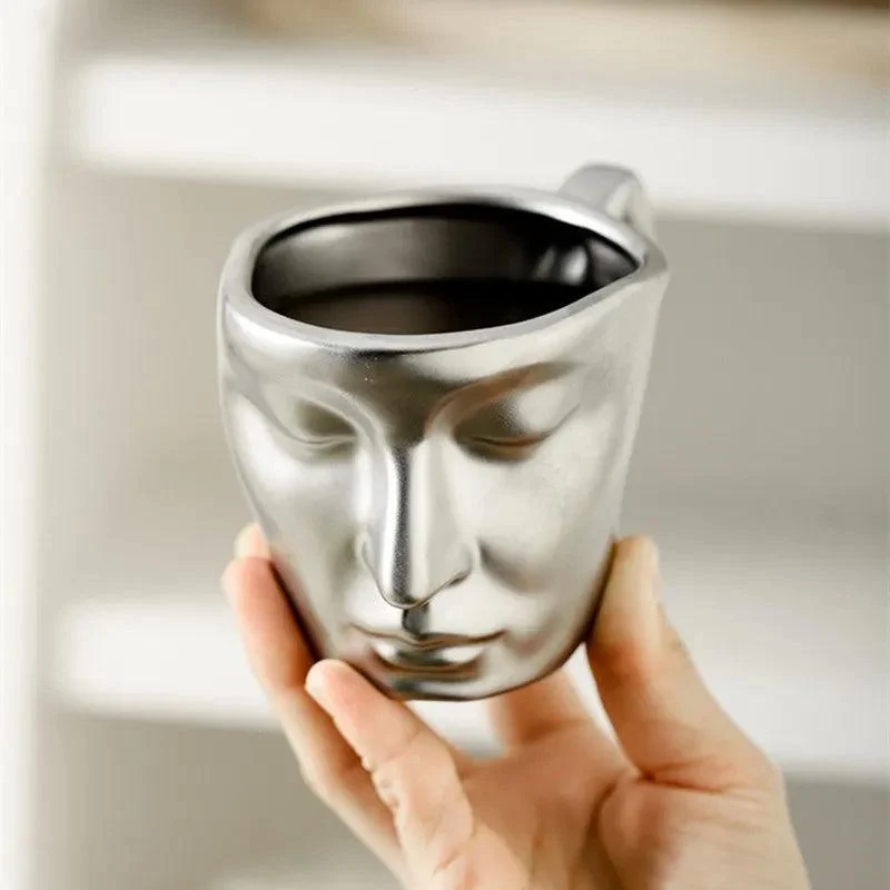 Face Kiss Mug Ceramic Cup Dish Set Nordic -