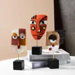 Face Mask Hand Crafted Art Sculpture