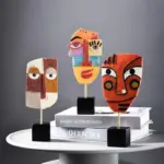 Face Mask Hand Crafted Art Sculpture