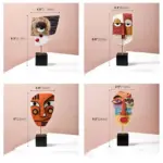 Face Mask Hand Crafted Art Sculpture