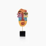 Face Mask Hand Crafted Art Sculpture