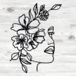 Face Metal Wall Art