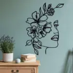 Face Metal Wall Art