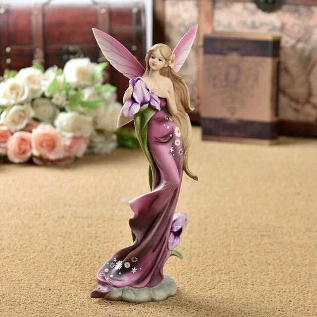 Fairy Angel Girl Sculptures and Statues Nordic for Living Room -