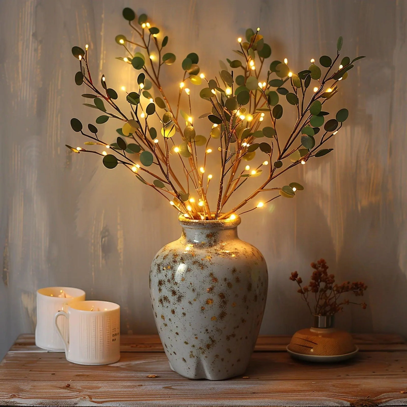 Fairy light olive branch -  - #tag1#