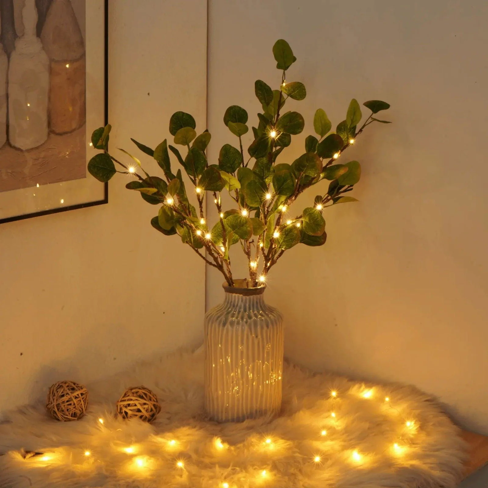 Fairy light olive branch -  - #tag1#
