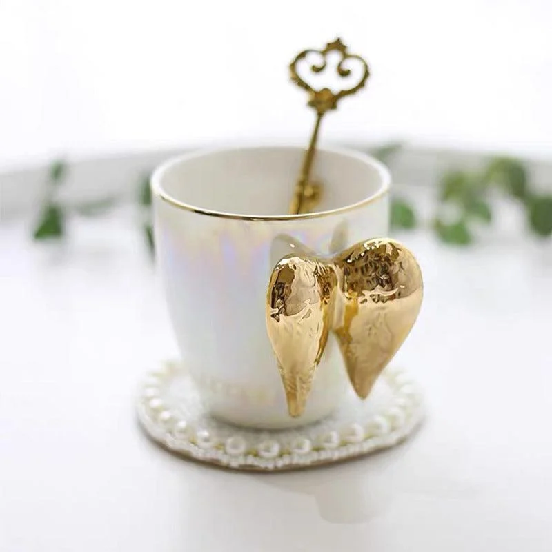 Fairycore Golden Angel Wing Mug -  - #tag1#