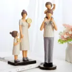 Family Child Modern Art Ornament Figurine Decor Crafts Sculptures and Statues