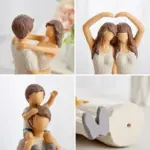 Family Child Modern Art Ornament Figurine Decor Crafts Sculptures and Statues