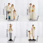 Family Child Modern Art Ornament Figurine Decor Crafts Sculptures and Statues