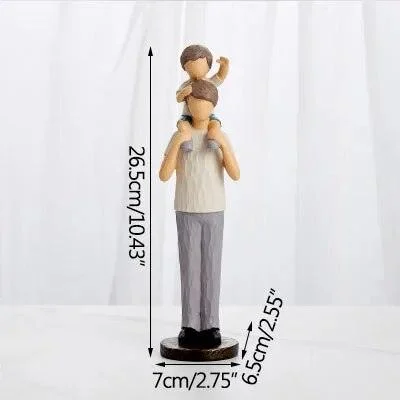 Family Child Modern Art Ornament Figurine Decor Crafts Sculptures and Statues -