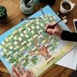 Family Tree Genealogy Diagram tag1