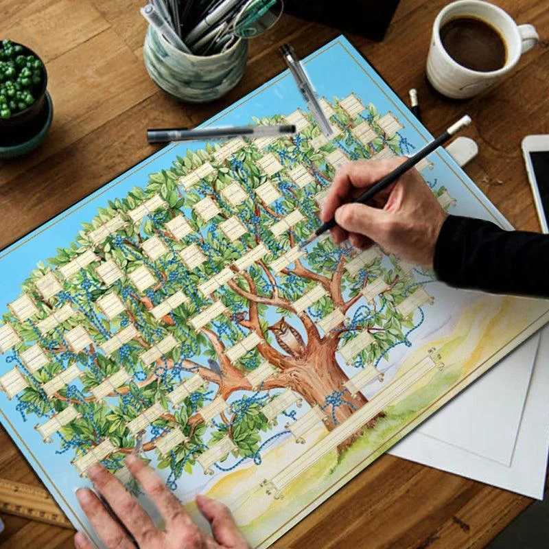 Family Tree Genealogy Diagram -  - #tag1#