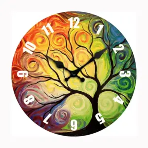 Famous Painting Theme Silent Wall Clock 12 Inches