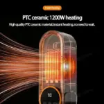 Fan Heater Portable 1200W Touch Screen With Remote Control and Timing tag1