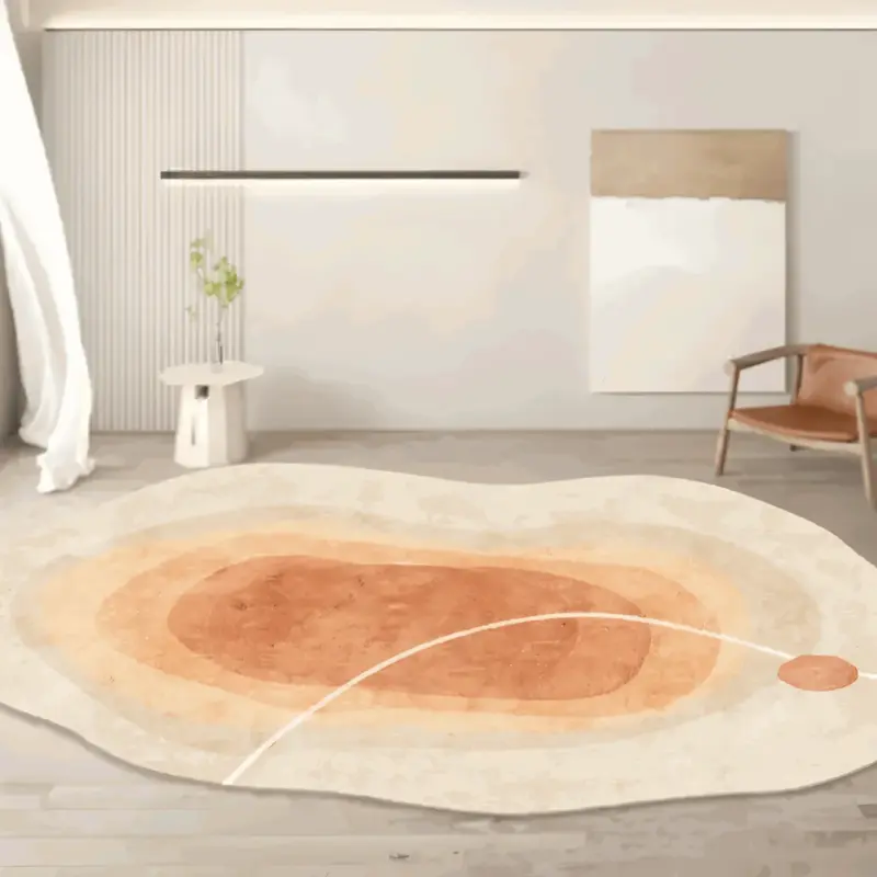 FancyFluff Rug Living Room Rug Irregular Shape Rug Soft Rugs for Bedroom tag1