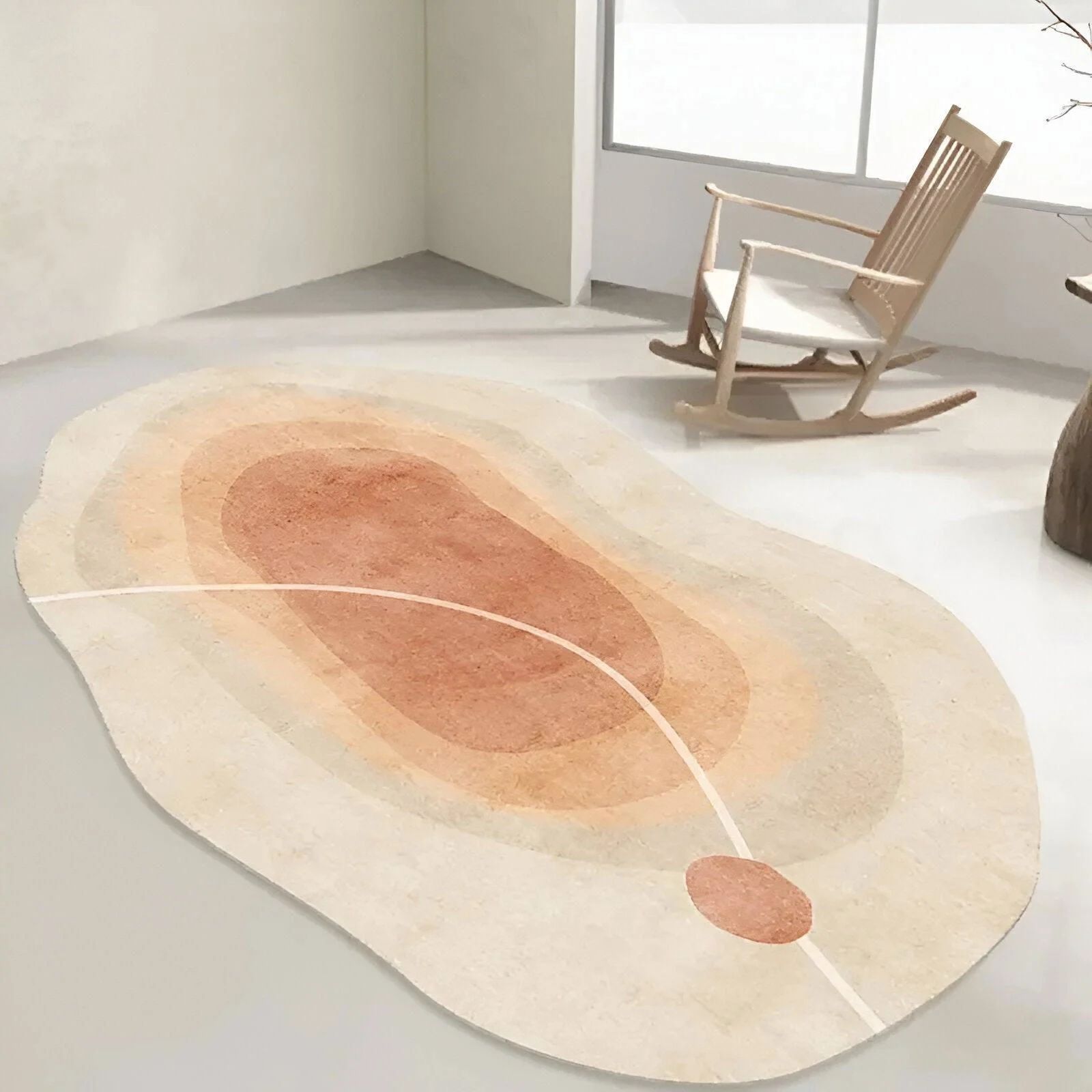 FancyFluff Rug - Living Room Rug - Irregular Shape Rug - Soft Rugs for Bedroom -  - #tag1#
