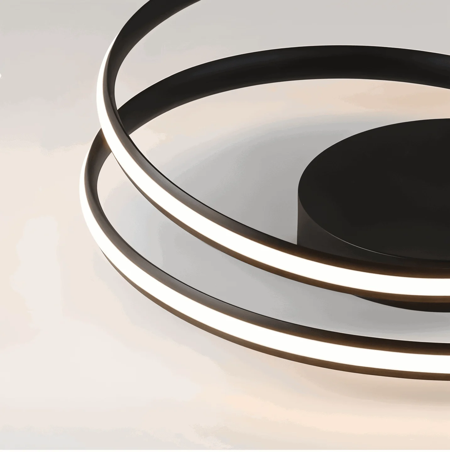 FancyWhirl Ceiling Light - Acrylic Mounting Spiral Ring -  - #tag1#