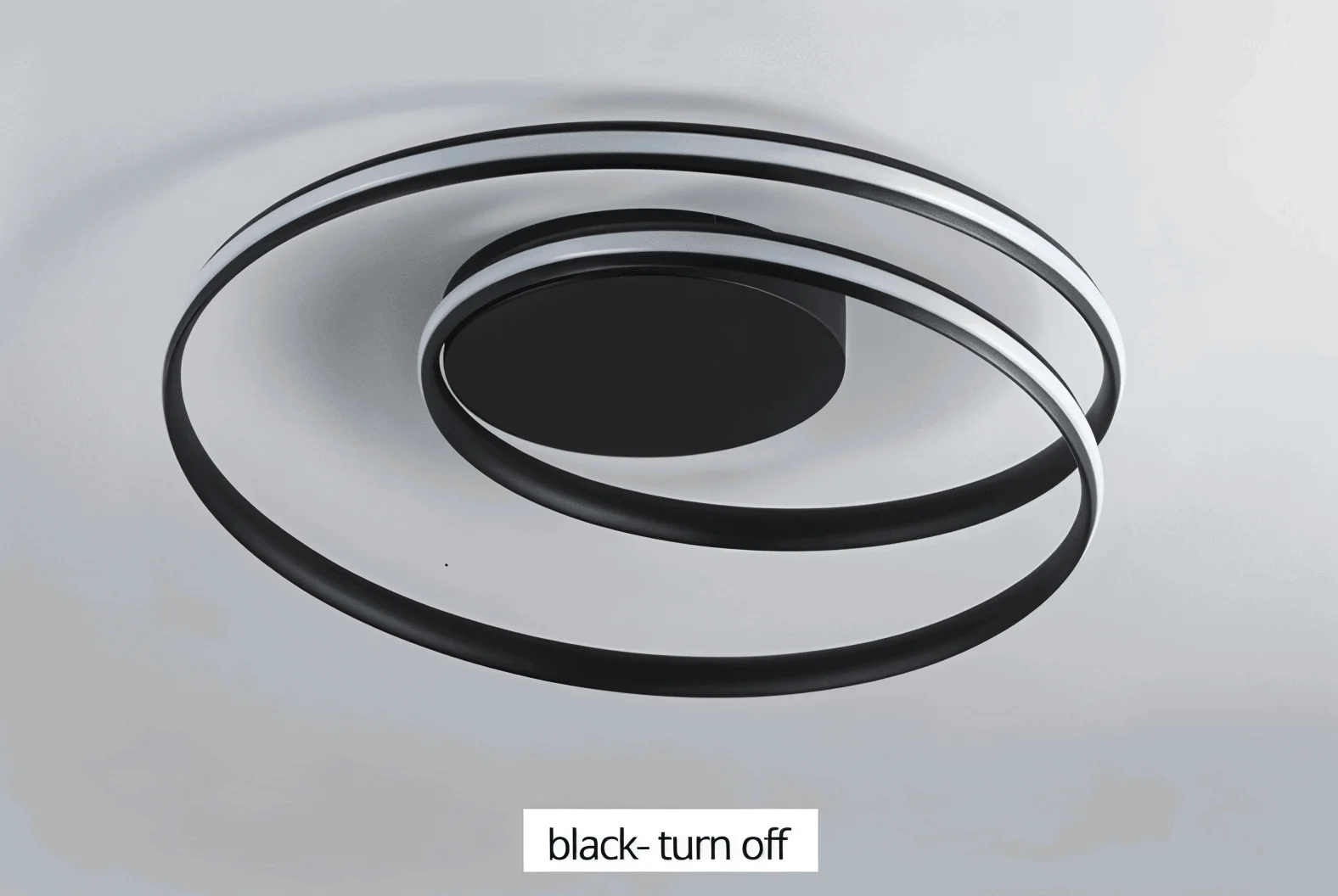 FancyWhirl Ceiling Light - Acrylic Mounting Spiral Ring -  - #tag1#