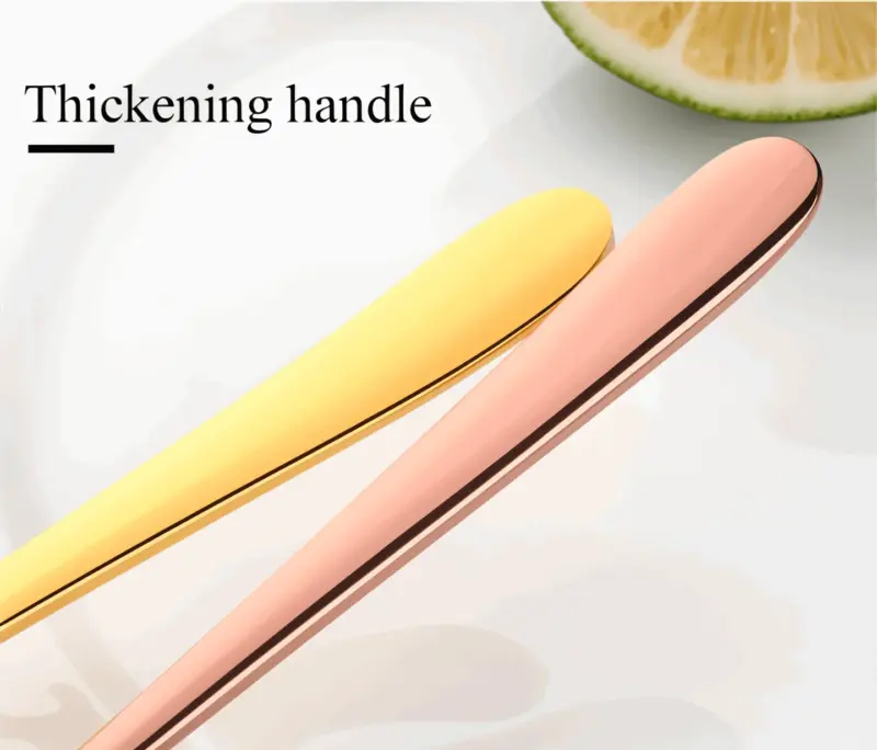 Fancy Fork Set 4 6 Pieces Colorful Stainless Steel Fork tag1