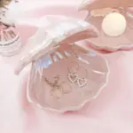 Fantasy Ceramic Shell Pearl Lamp Bedroom Decor Night Light Novelty Lighting Fairy Shell for Girl Home Decoration Bedside Lamp tag1
