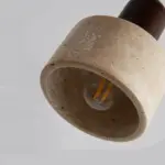 Fany Marble Stone and Wood Pendant Lamp tag1