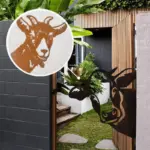 Farm Decoration PeepFarm Realistic Animal Design Garden Metal Art tag1