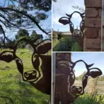 Farm Decoration PeepFarm Realistic Animal Design Garden Metal Art tag1