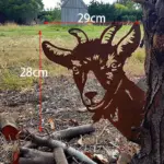 Farm Decoration PeepFarm Realistic Animal Design Garden Metal Art tag1