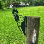 Farm Decoration PeepFarm Realistic Animal Design Garden Metal Art tag1