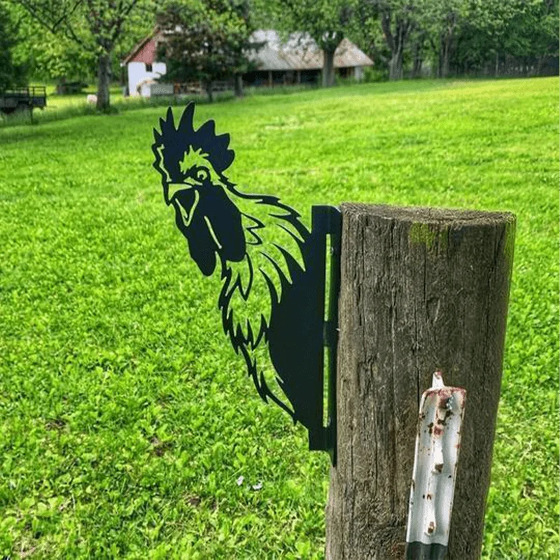 Farm Decoration - PeepFarm - Realistic Animal Design - Garden Metal Art -  - #tag1#