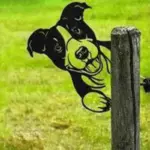 Farm Decoration PeepFarm Realistic Animal Design Garden Metal Art tag1