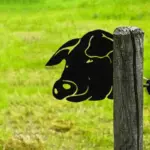 Farm Decoration PeepFarm Realistic Animal Design Garden Metal Art tag1