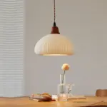FarmhouseWhiteCeramicPendantLight-Homdiy FarmhouseWhiteCeramicPendantLight Homdiy