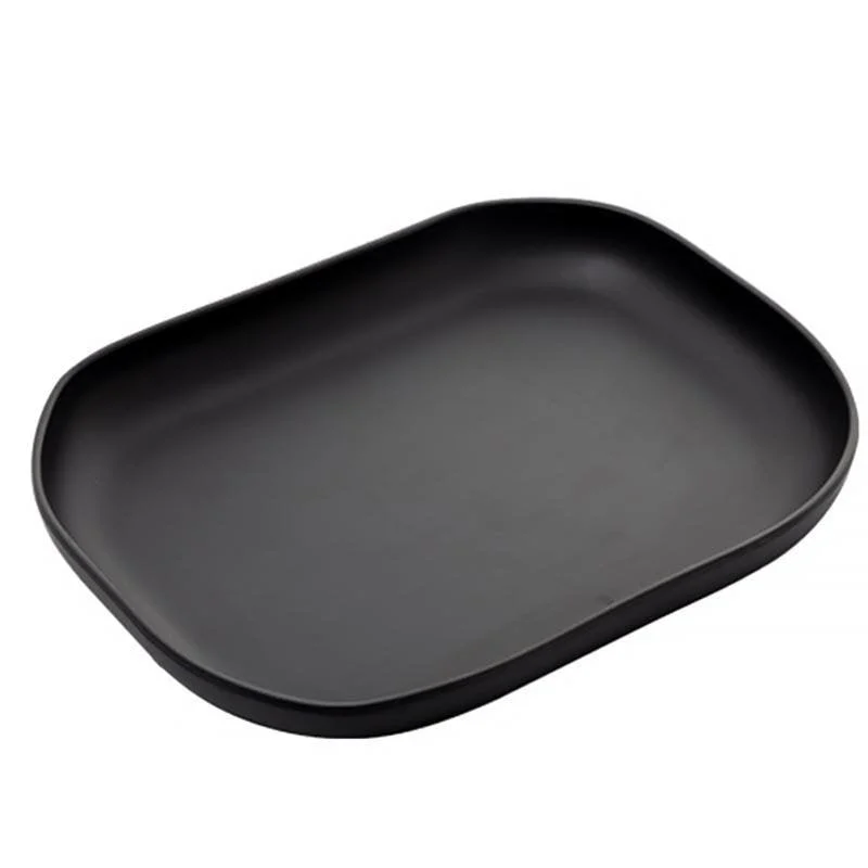 Farmhouse Style Melamine Dinnerware Trays Set with Handles -  - #tag1#