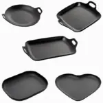 Farmhouse Style Melamine Dinnerware Trays Set with Handles tag1