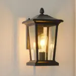 Farmhouse Waterproof Glass Shade Outdoor Wall Lamp tag1