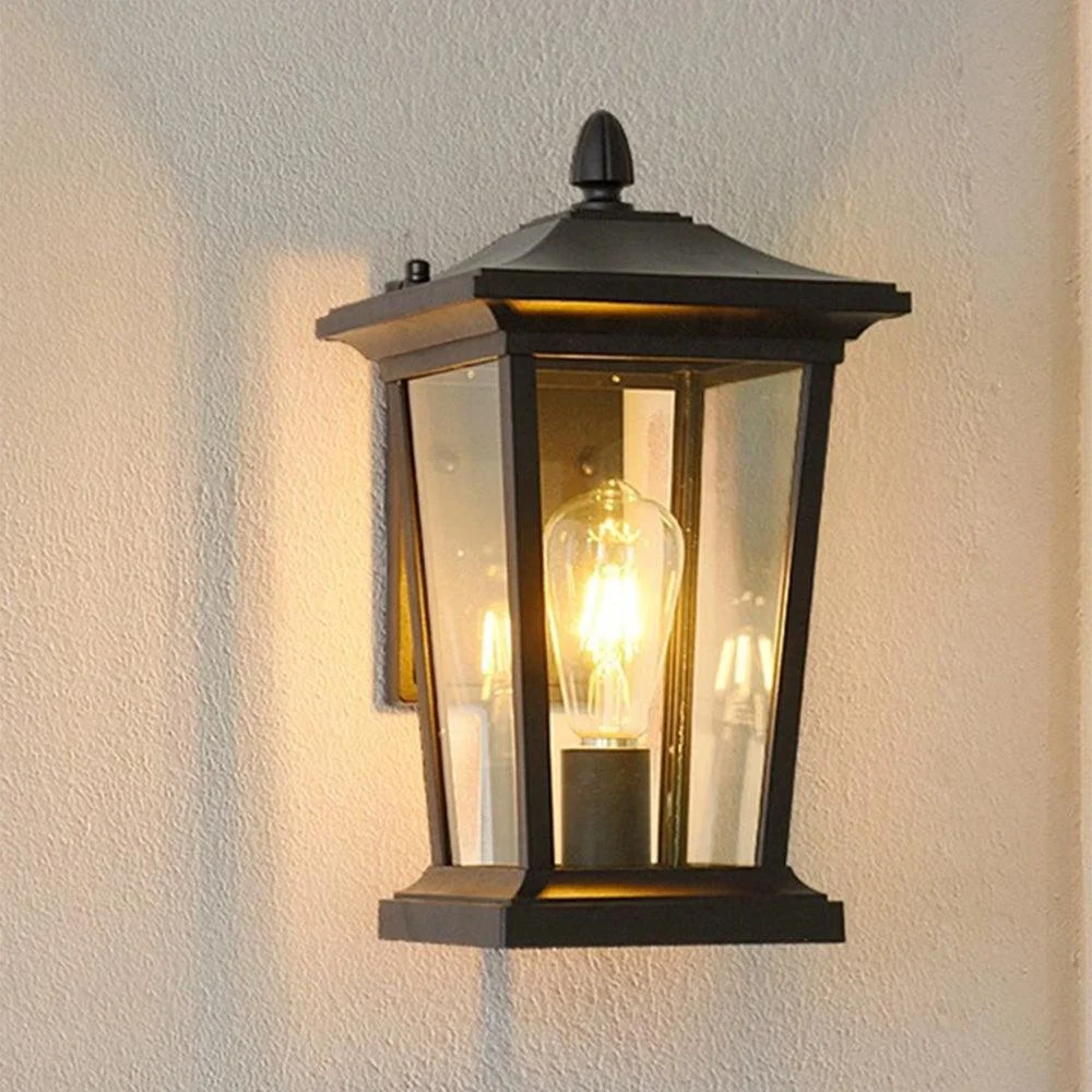 Farmhouse Waterproof Glass Shade Outdoor Wall Lamp -  - #tag1#