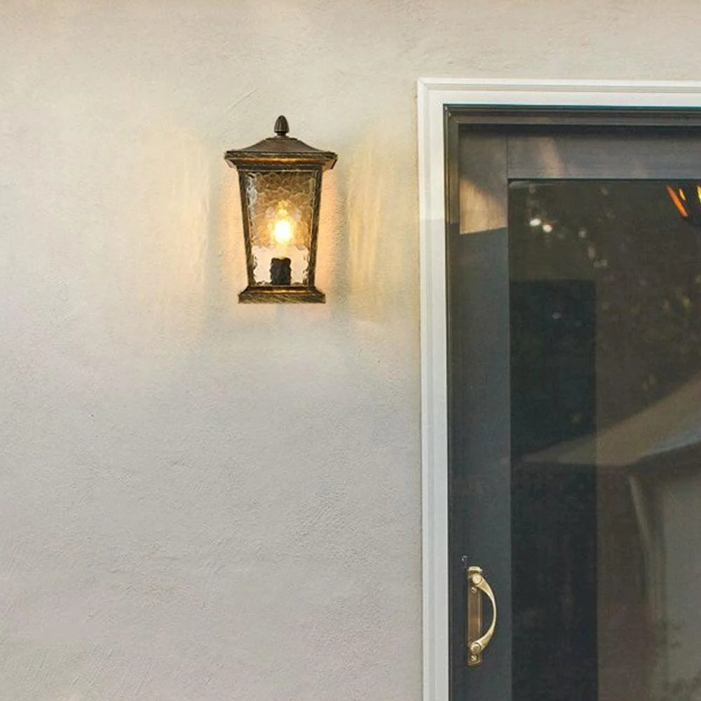 Farmhouse Waterproof Glass Shade Outdoor Wall Lamp -  - #tag1#