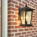 Farmhouse Waterproof Glass Shade Outdoor Wall Lamp tag1
