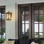 Farmhouse Waterproof Glass Shade Outdoor Wall Lamp tag1