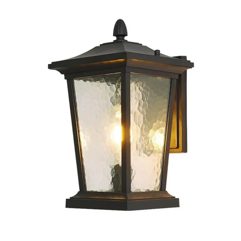 Farmhouse Waterproof Glass Shade Outdoor Wall Lamp tag1