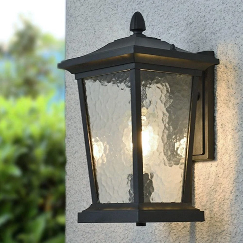 Farmhouse Waterproof Glass Shade Outdoor Wall Lamp -  - #tag1#