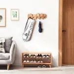 Farmhouse Wooden Wall Mounted Coat Rack tag1