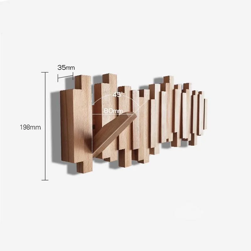 Farmhouse Wooden Wall Mounted Coat Rack -  - #tag1#